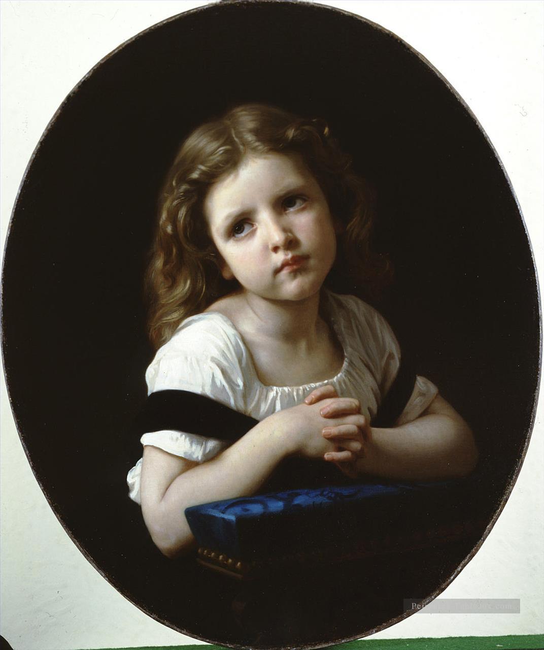 La priere réalisme William Adolphe Bouguereau Peintures à l'huile